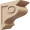 Ekena Millwork 6"W x 12"D x 12"H Classic Scroll Rough Cedar Woodgrain TimberThane Corbel, Primed Tan CORUR06X12X12SCRRCPR - alternate 1